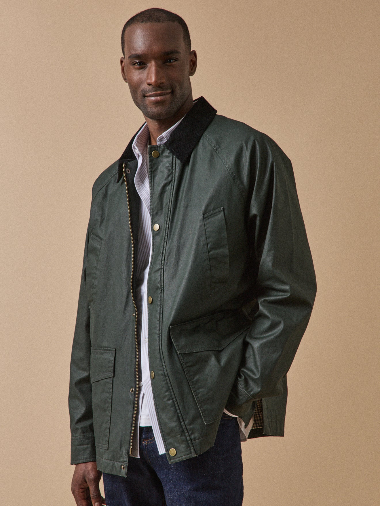 Veste coton enduit, CYRILLUS