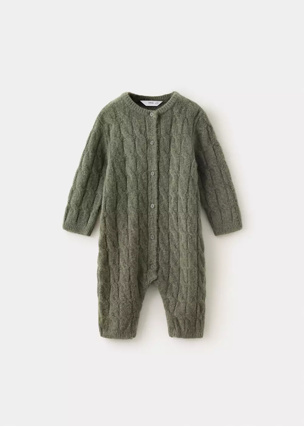 Combinaison longue en maille torsadée, MANGO BABY