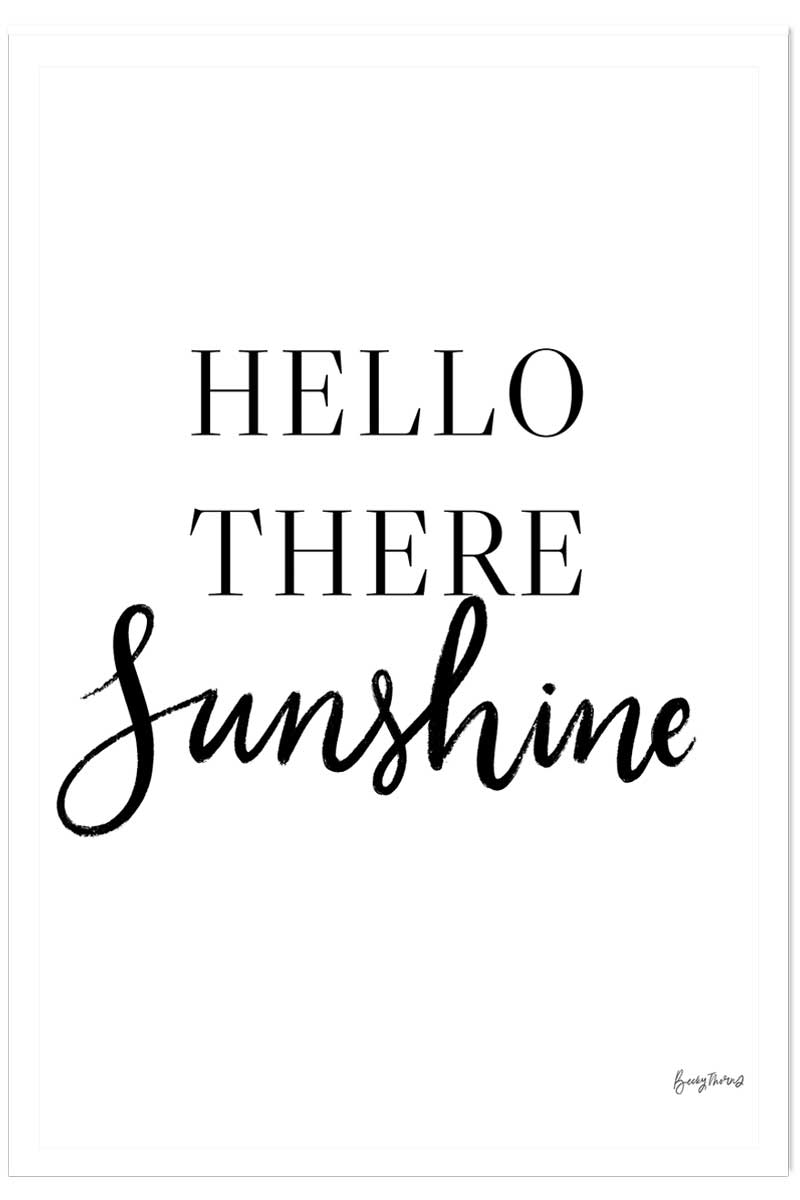 Poster hello there sunshine, HEXOA