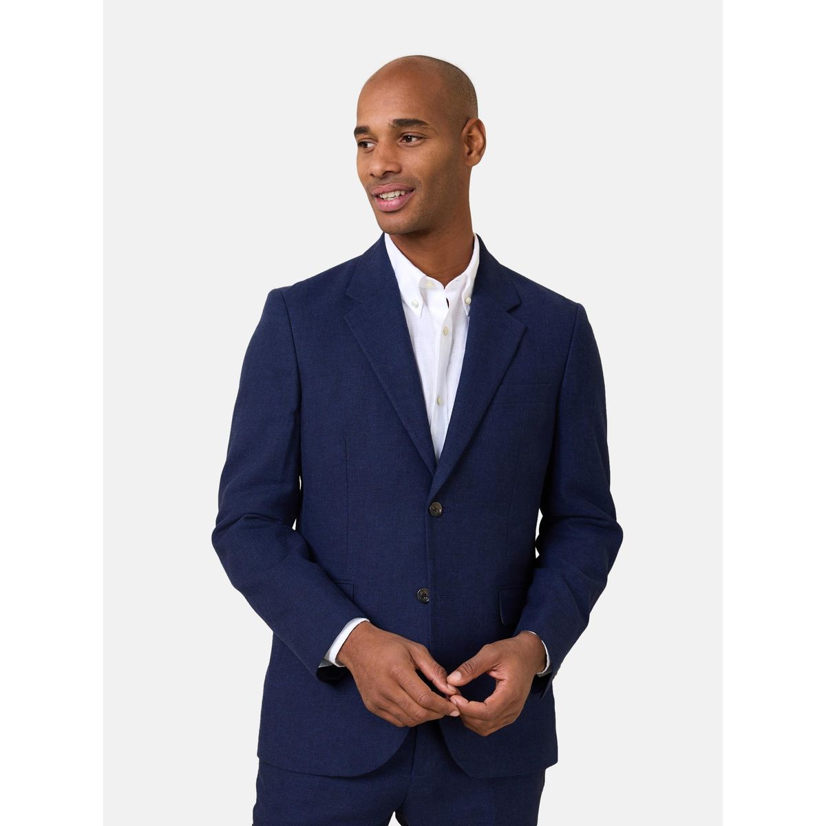 Veste de costume en mélange lin texturé, NEXT