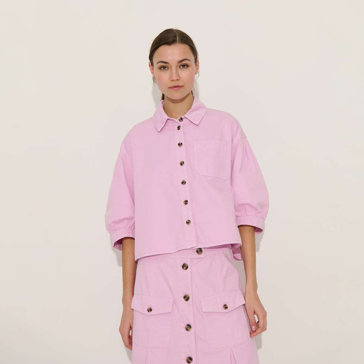 Chemise ample manches 3/4 en coton PRETTINA, BENSIMON