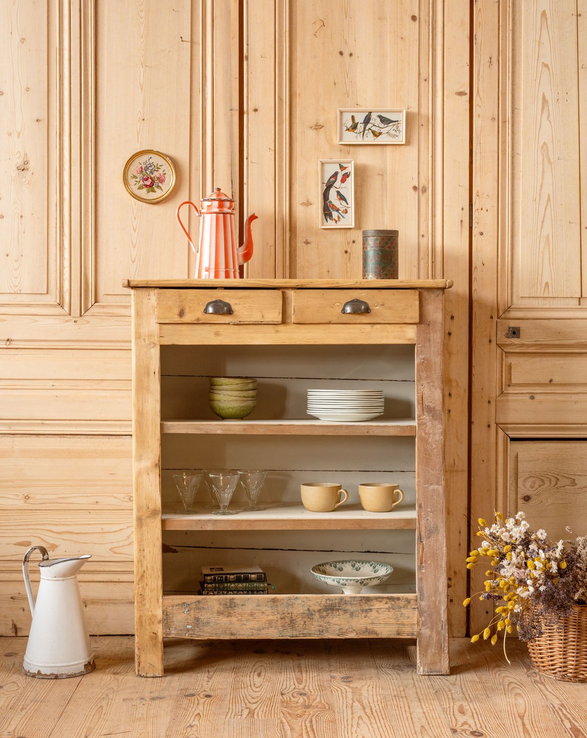 Buffet ouvert en bois Gilbert N°1740 - Bon état, DEBONGOUT