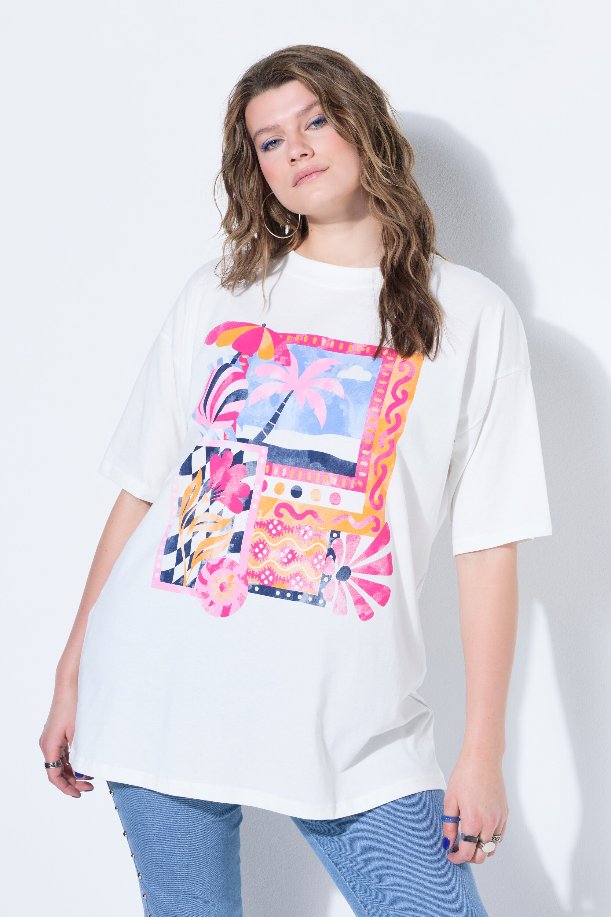 T-shirt oversize, motif vacances, STUDIO UNTOLD