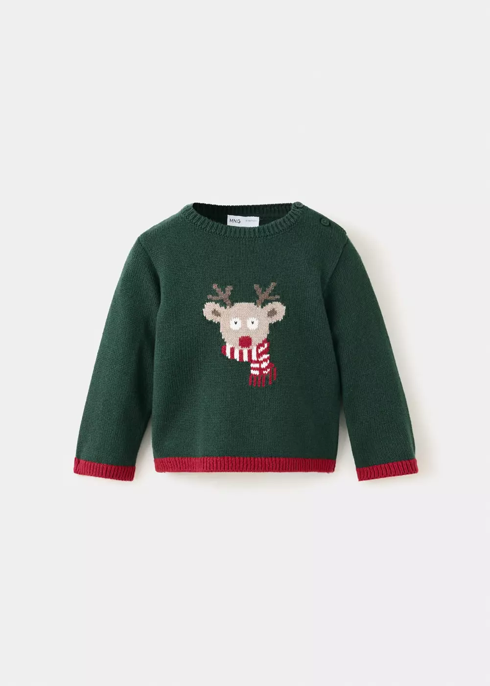 Pull en maille renne, MANGO BABY