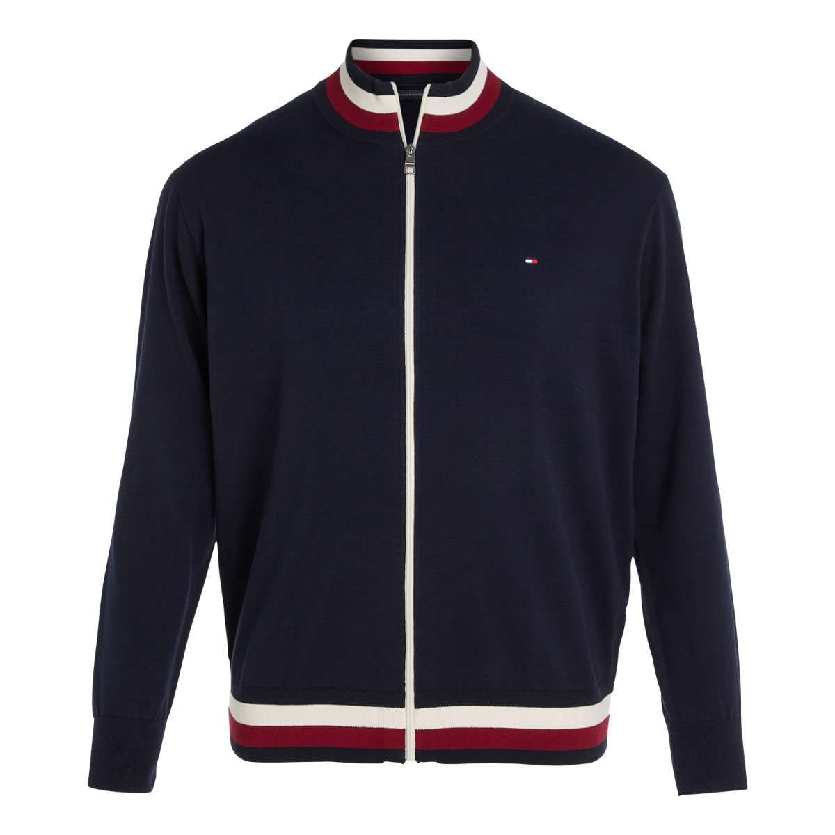 Pull zippé discount homme tommy hilfiger