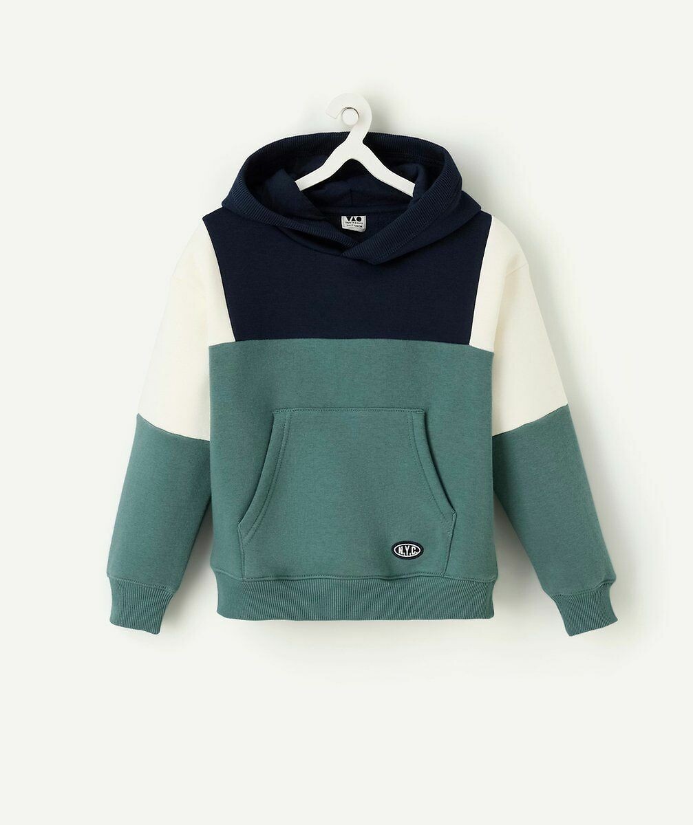 Sweat à capuche colorblock