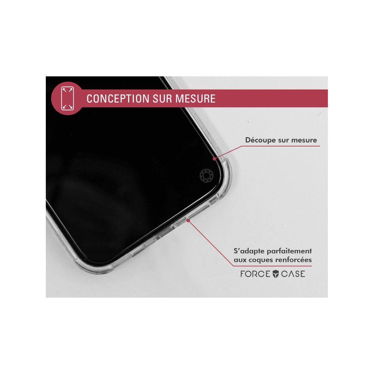 Protection d'écran pour smartphone Bbc Verre trempe 2,5D pour Samsung  Galaxy A15 + SmartFrame sur