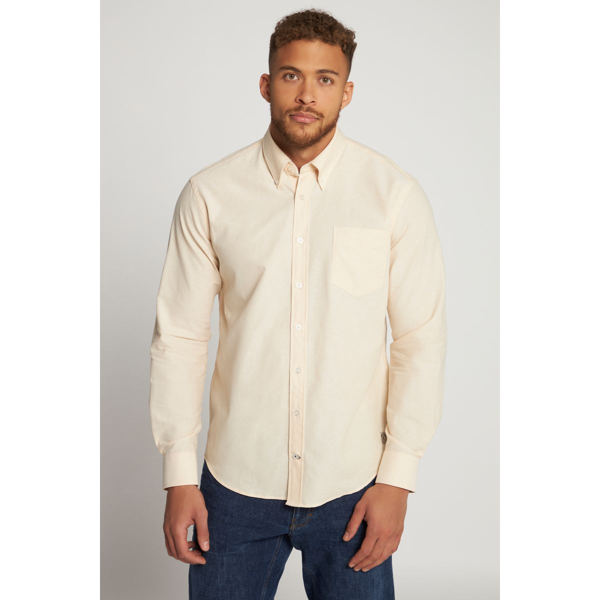 Chemise Oxford à Manches Longues NEXT Pour Garçon - Coton Élastique, Col Boutonné, Logo Brodé - 6