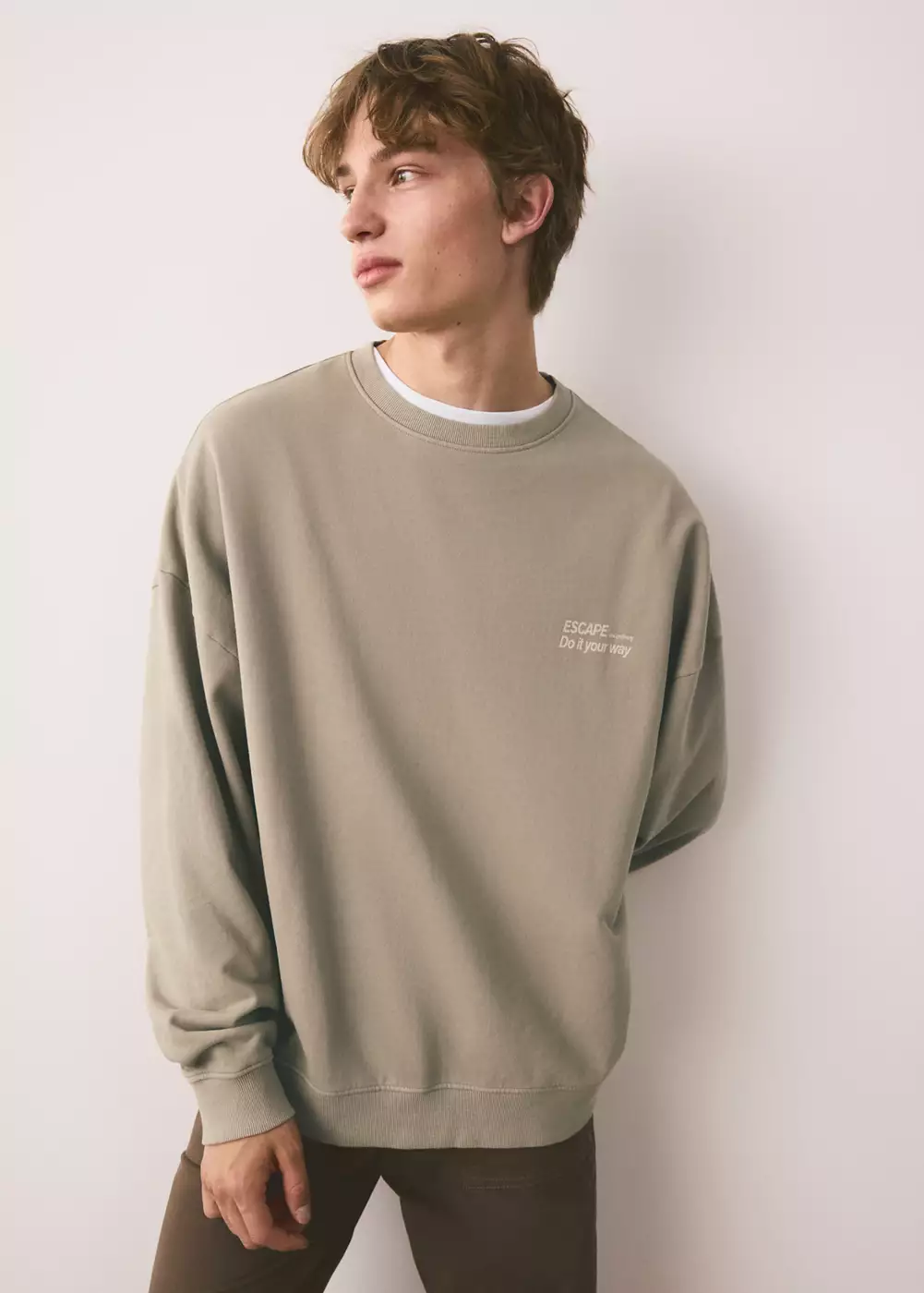 Sweat en coton 100 % imprimé, MANGO TEEN