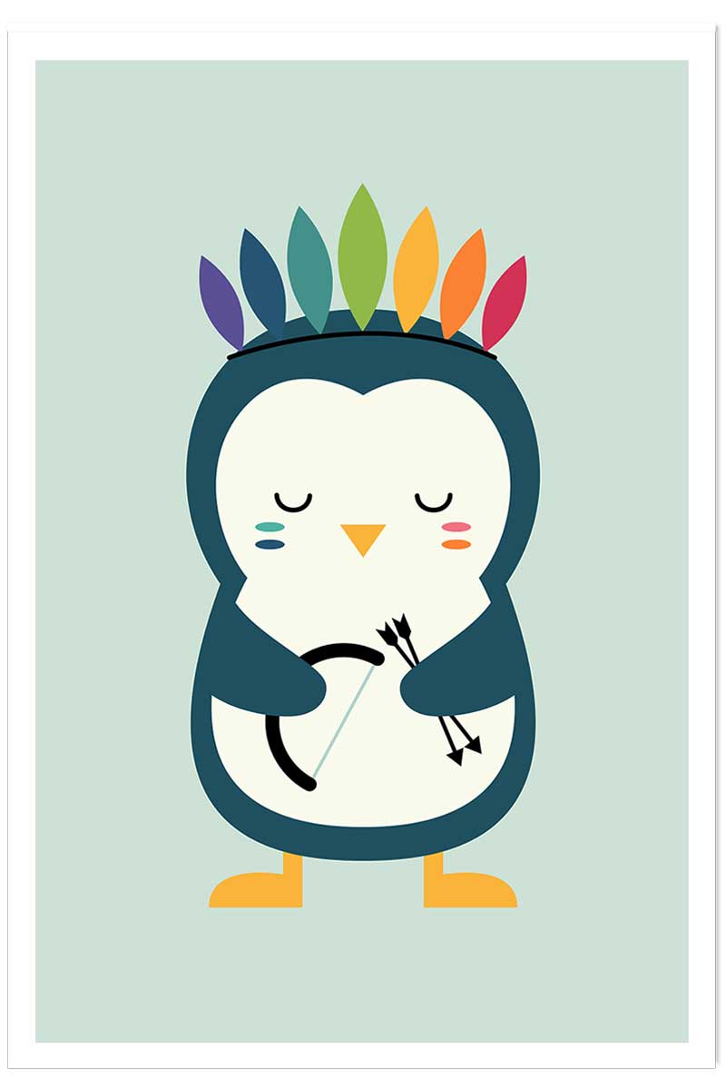 Affiche enfant pingouin, HEXOA