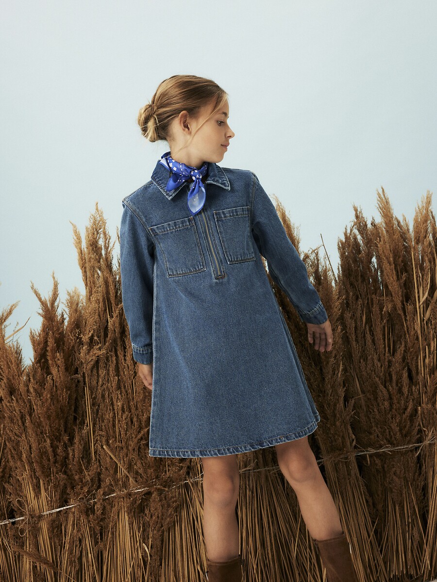 Robe patineuse manches longues imprimé floral, NAME IT