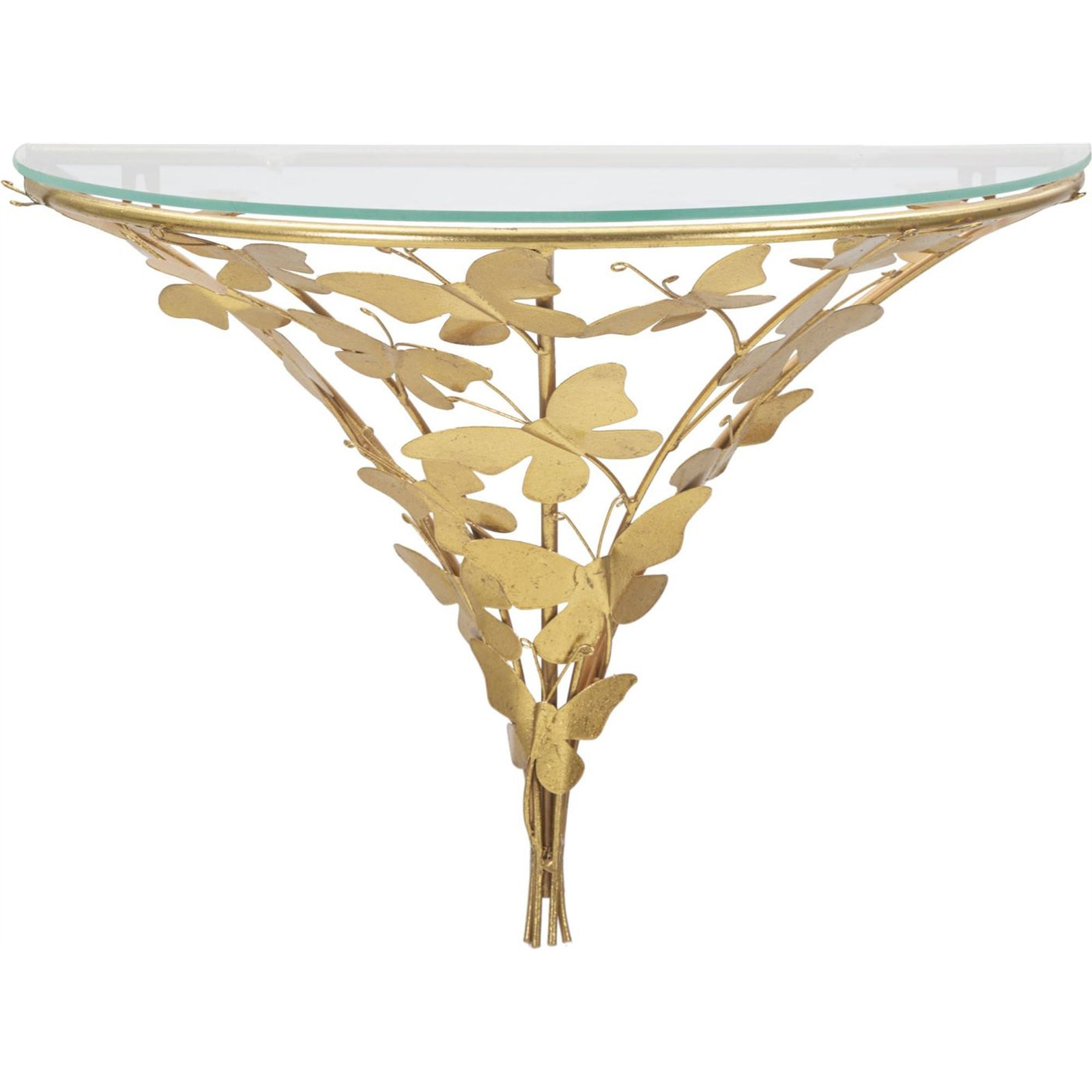 Table de chevet murale fer et verre GLAM, RECOLLECTION