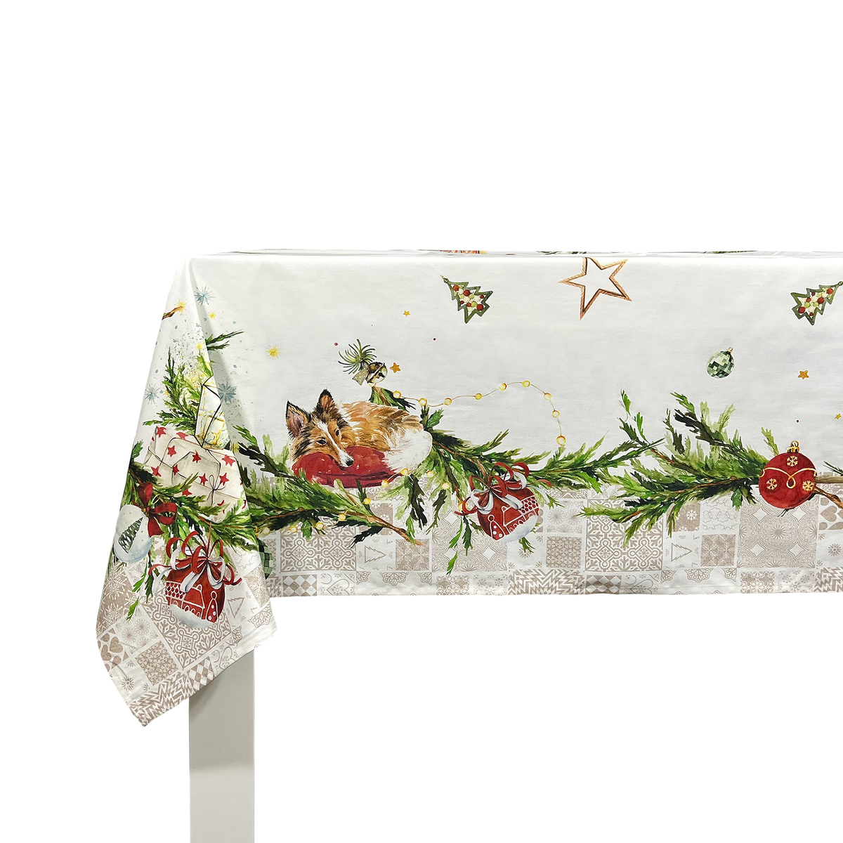 Nappe de NOËL PUPPIES, NAF NAF HOME