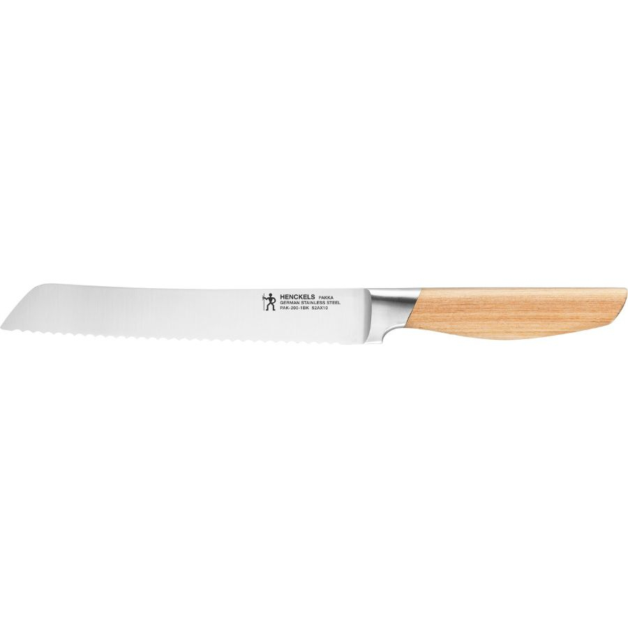 Couteau à pain HENCKELS by ZWILLING Pakka, 20 cm, Nature, Tranchant dentelé, ZWILLING