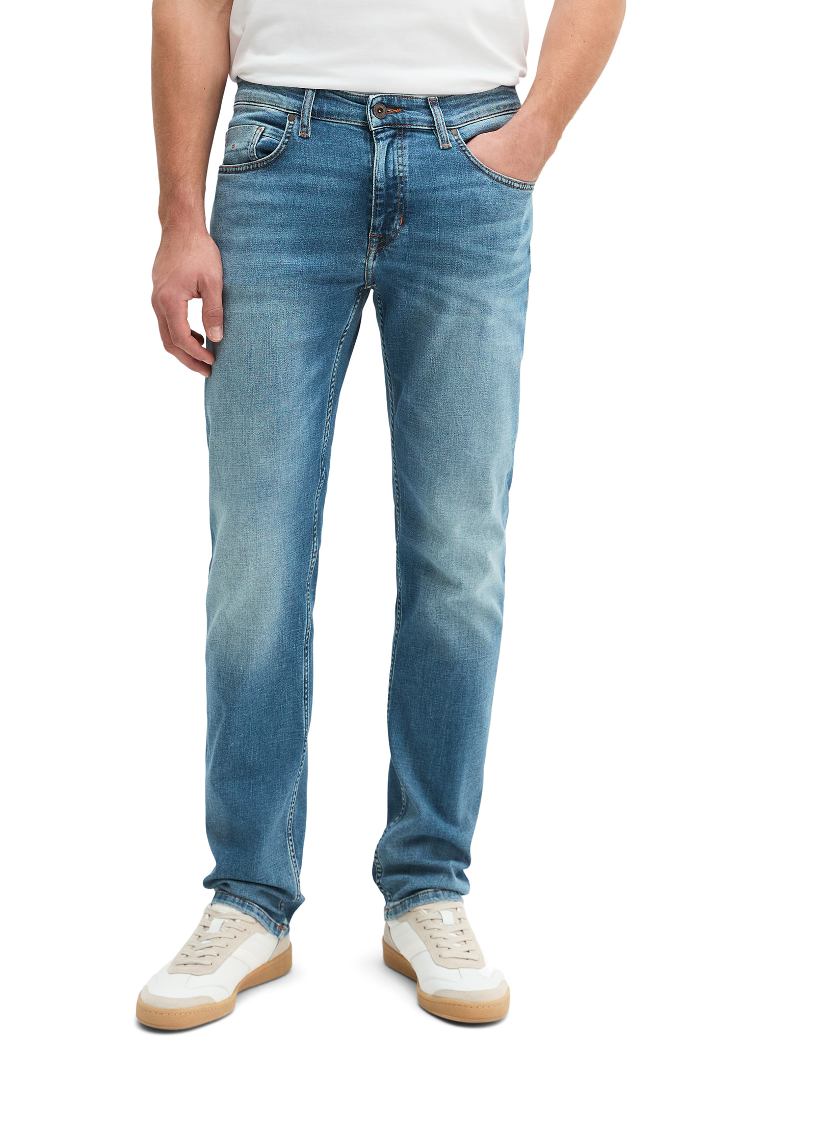 Jeans modèle Kemi regular en coton bio mélangé, MARC O'POLO