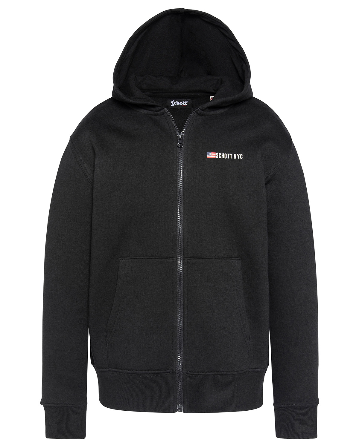 Sweatshirt à capuche zippé enfant, SCHOTT