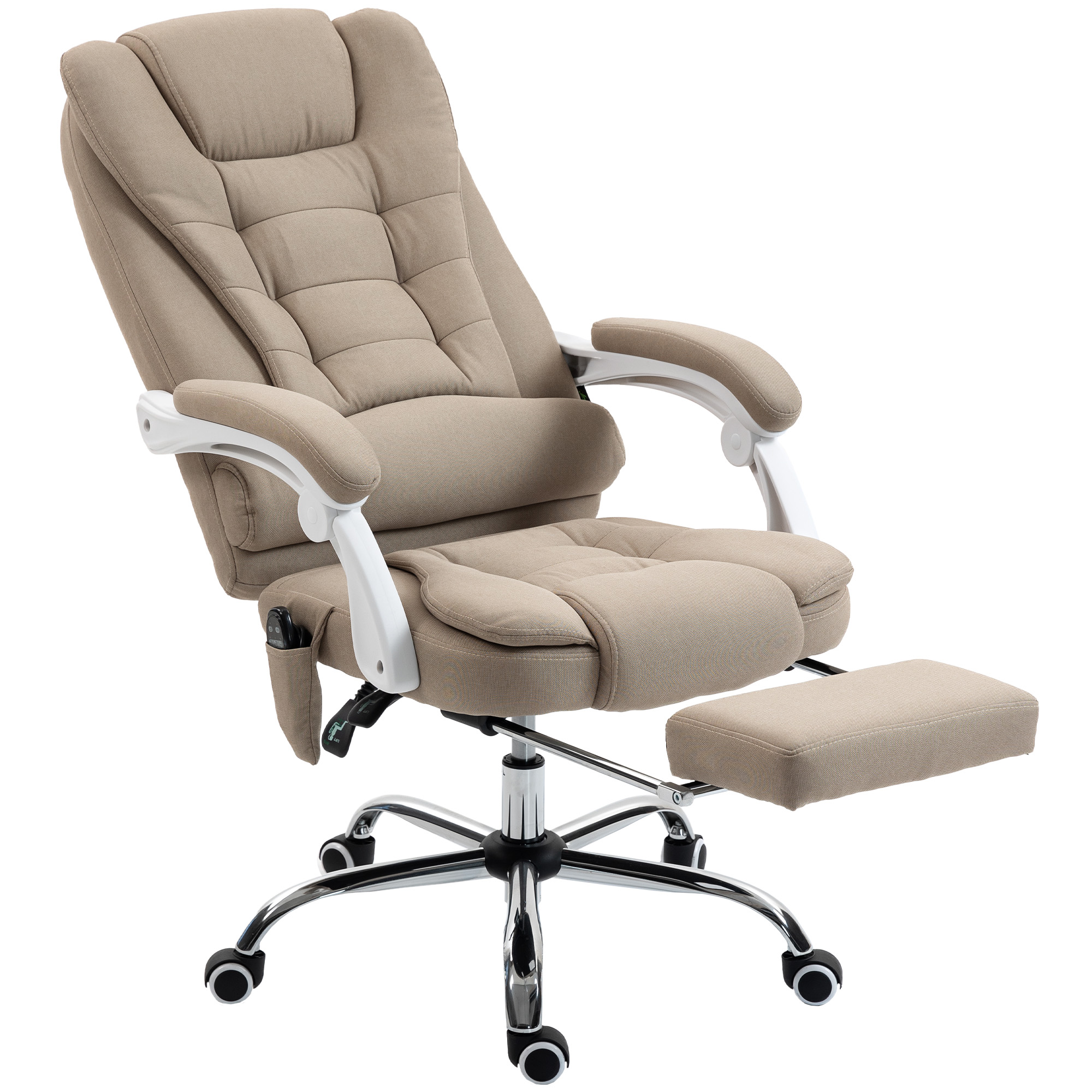 Fauteuil de bureau avec fonction massage Lin, HOMCOM