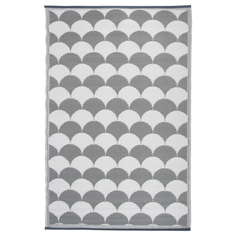 Tapis de jardin motif beige et blanc 121 x 180 cm, ESSCHERT DESIGN