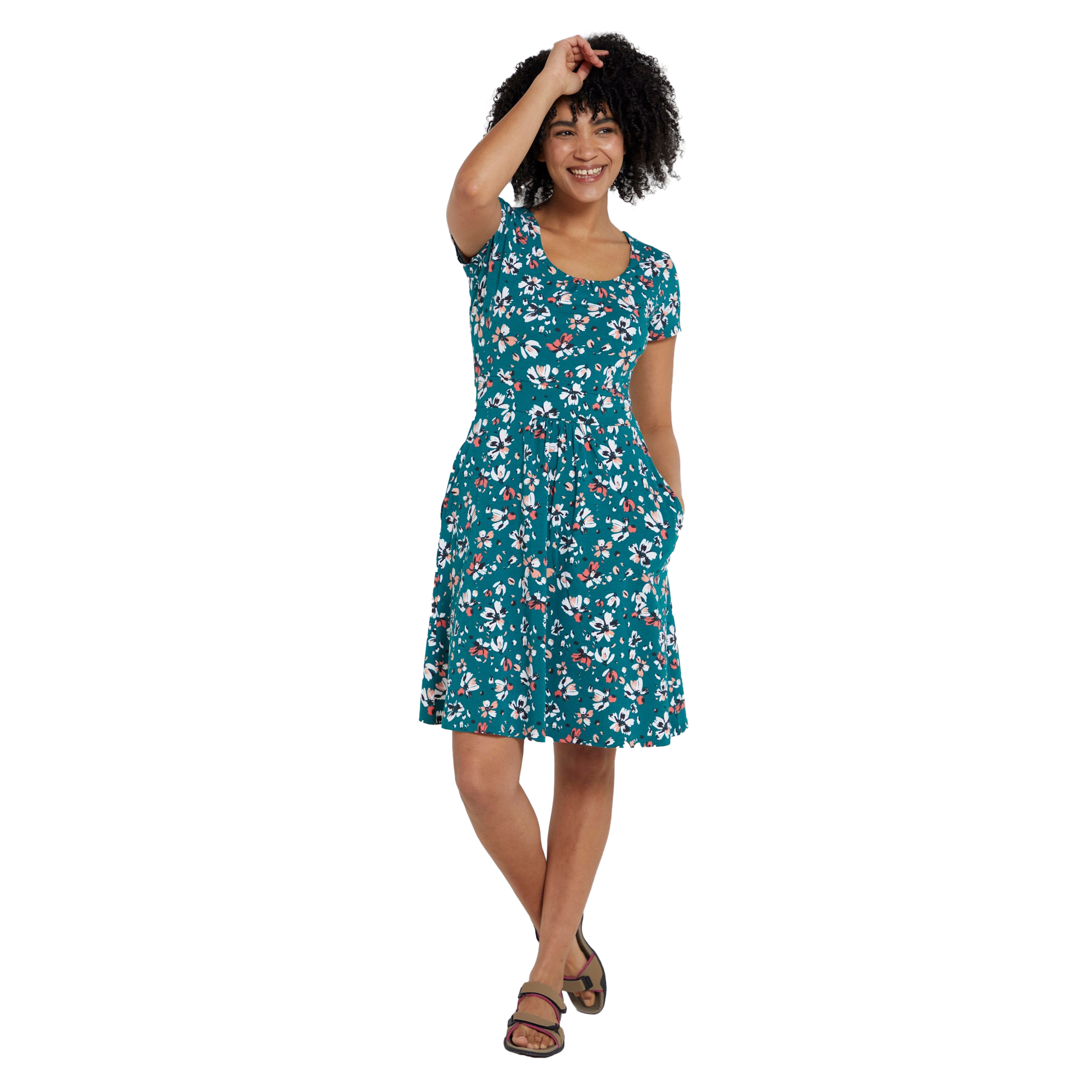 Robe mi-longue motif/style orchidée, MOUNTAIN WAREHOUSE