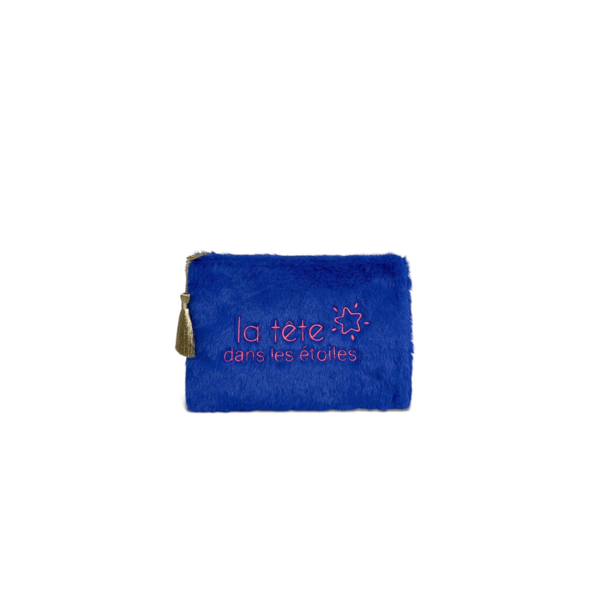 Trousse pochette en poils synthétiques FLUFFY STAR, OH MY BAG