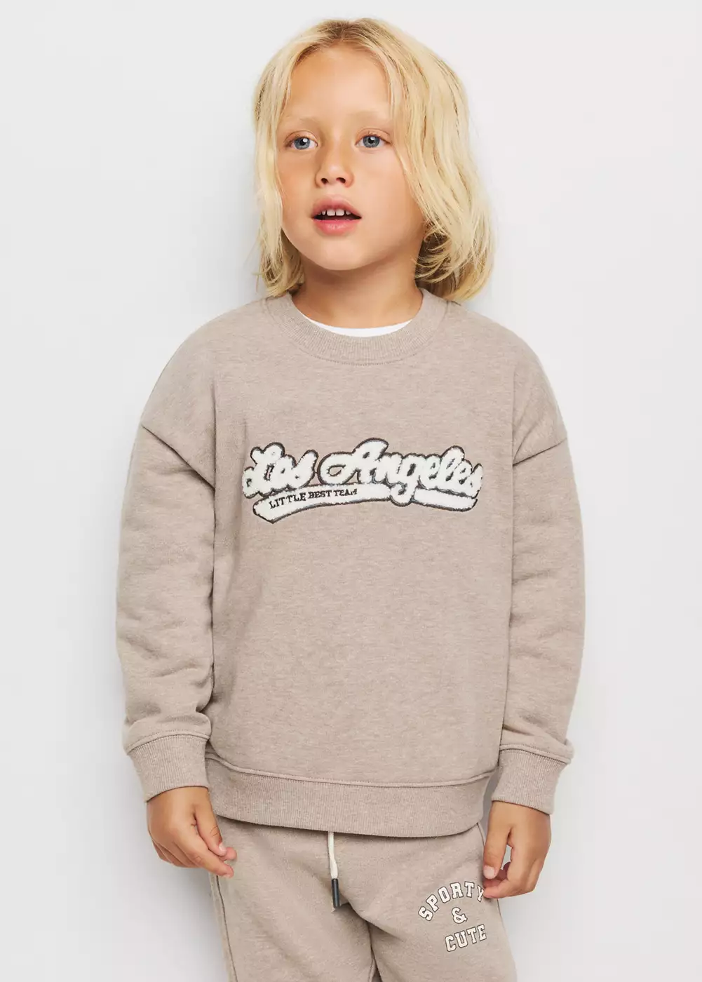 Sweat relaxed fit détail texture, MANGO BABY