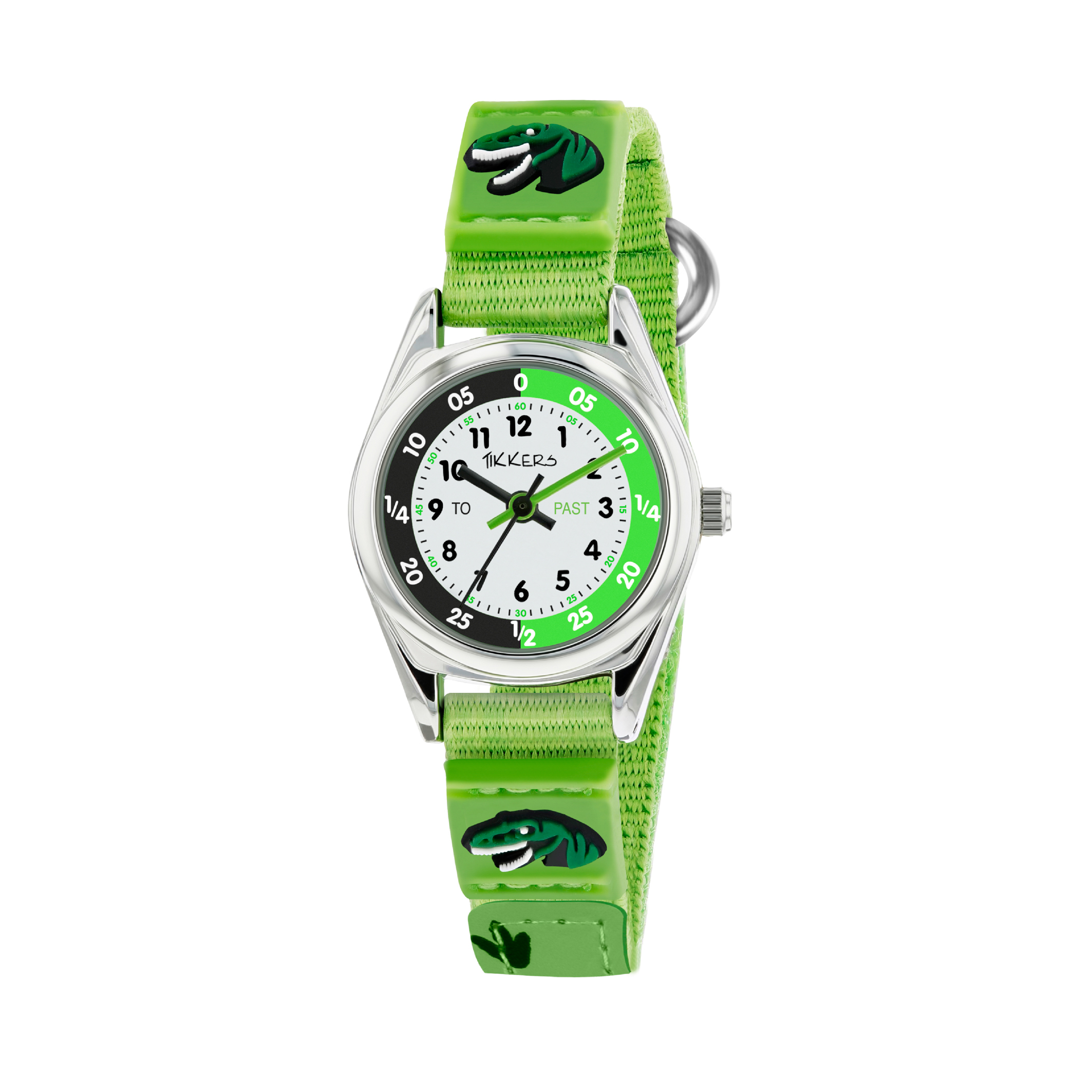 Kids green dinosaur time teacher watch green Tikkers La Redoute