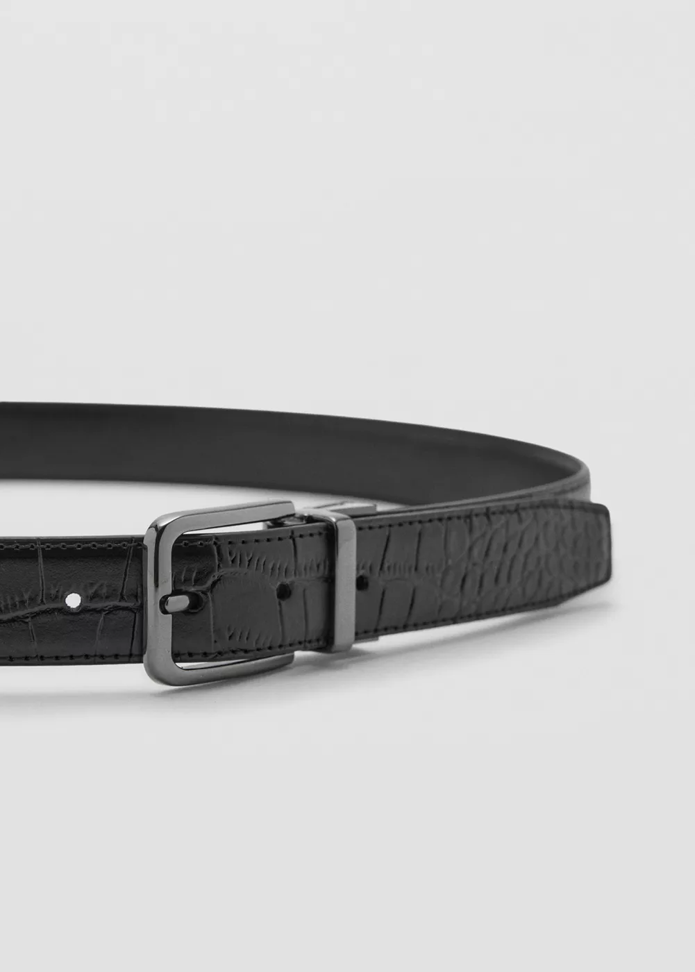 Ceinture cuir crocodile, MANGO MAN