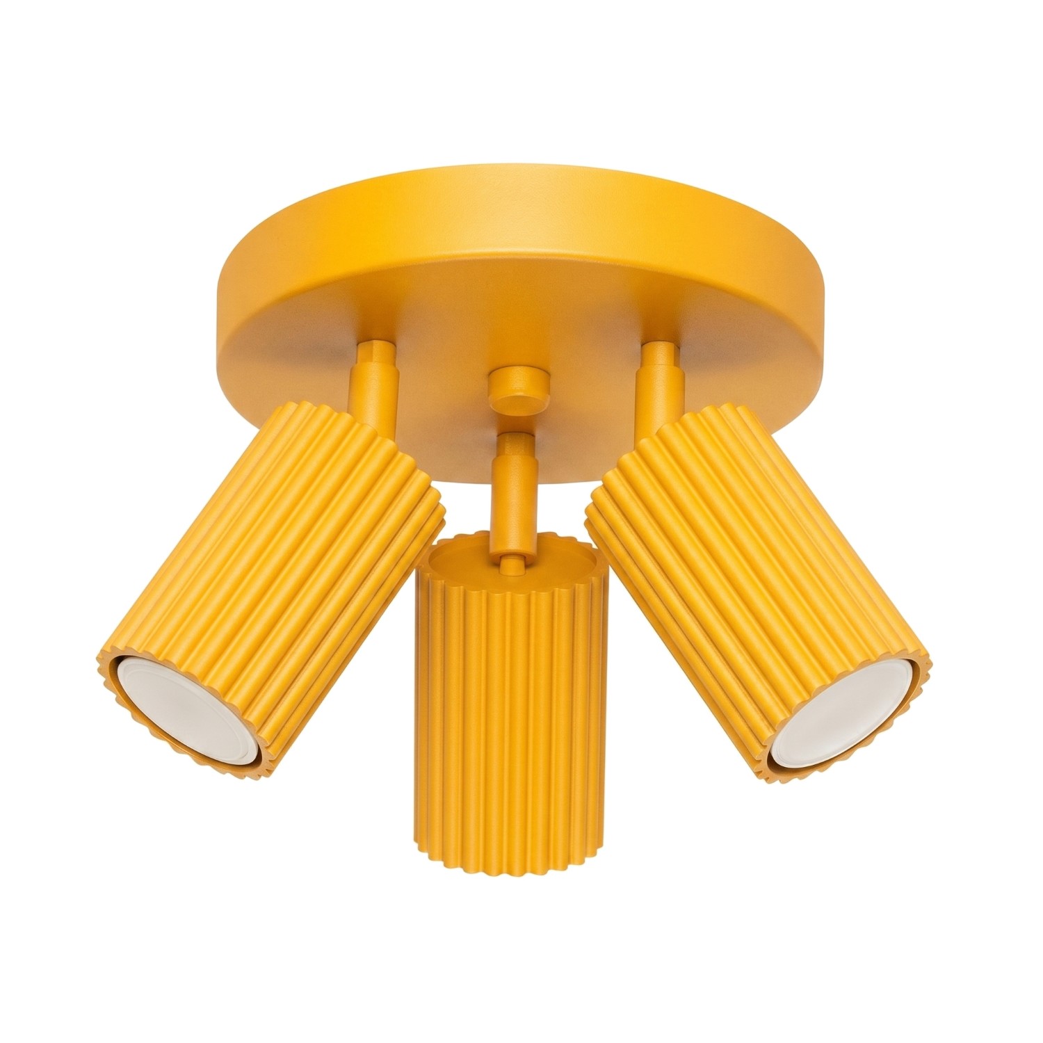 Plafonnier Aluminium Jaune GU10 3 KARBON, EDEN