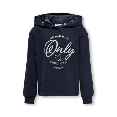 Logo Print Hoodie in Cotton Mix KIDS ONLY