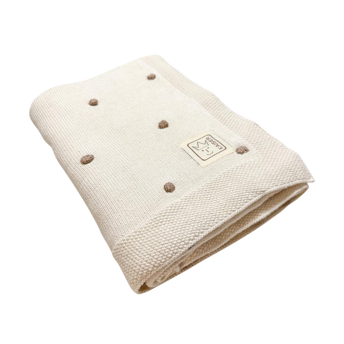 Couverture en tricot et coton bio, KAISER