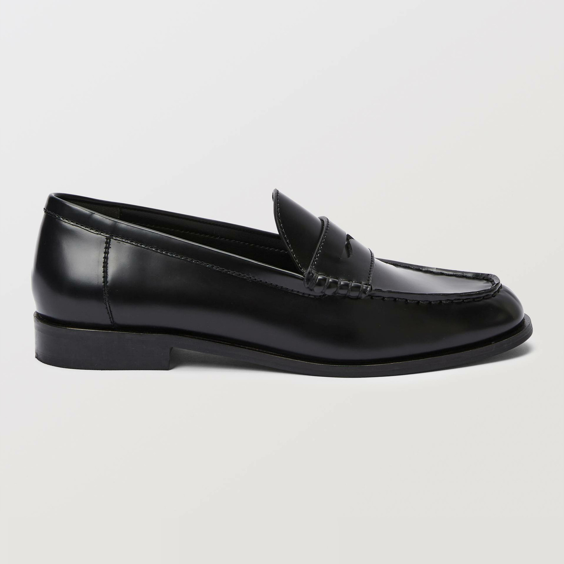 Mocassins en cuir, MONOPRIX