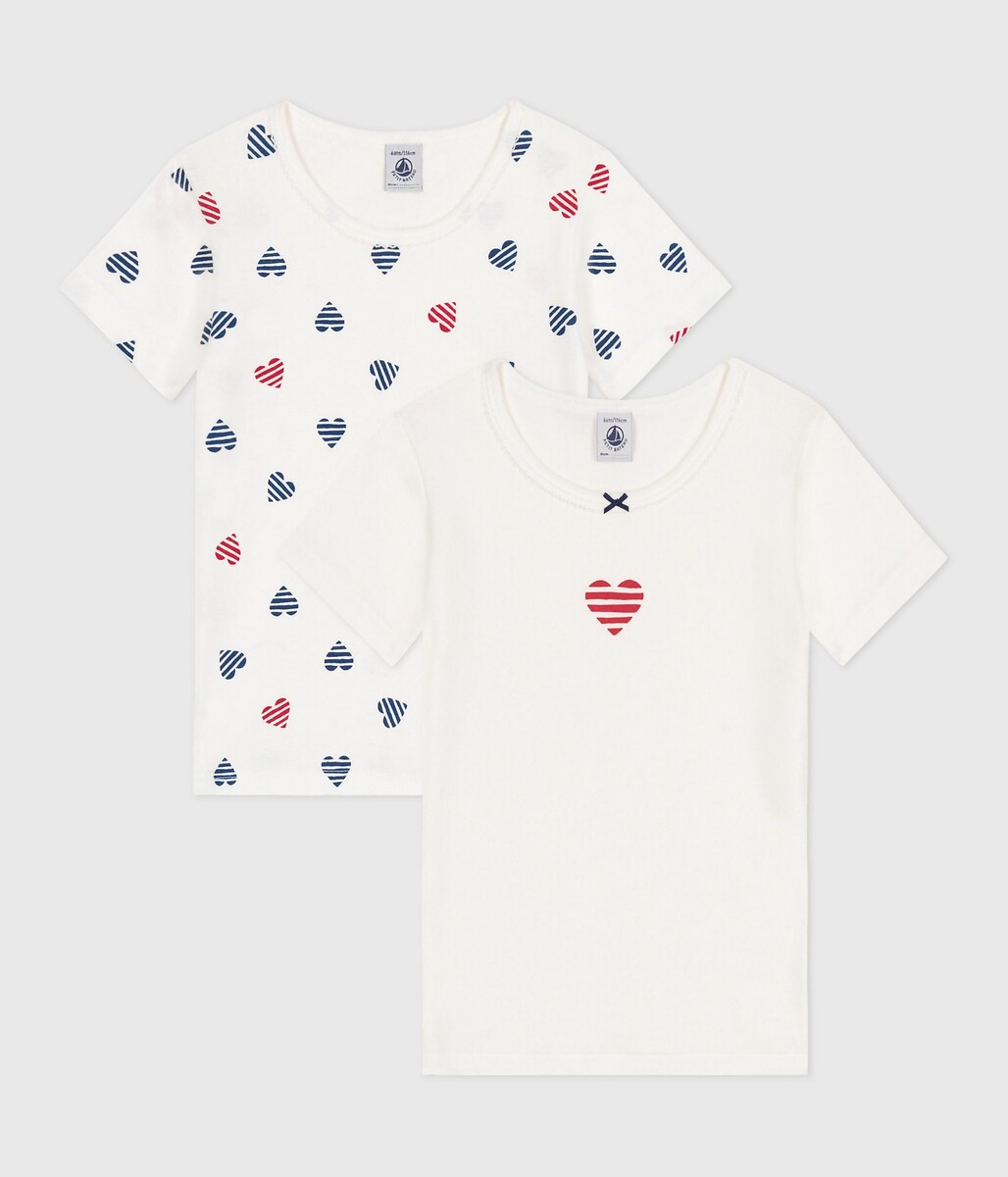 Pack of 2 Vest Tops 3-12 Years, PETIT BATEAU