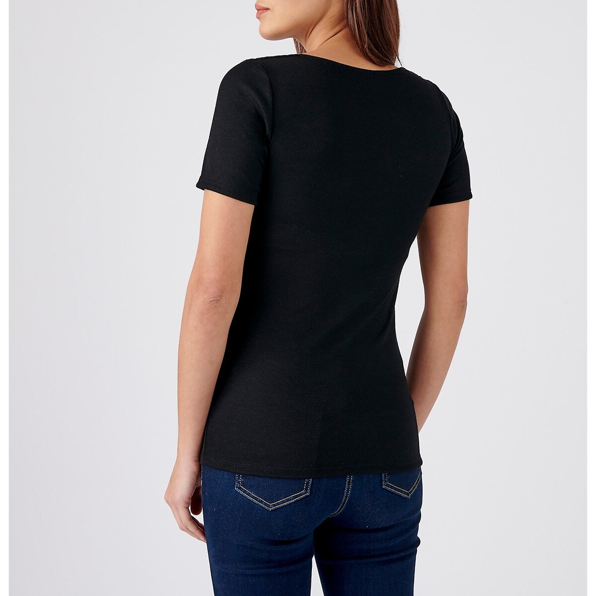 Damart - T-shirt manches courtes avec dentelle Thermolactyl® - Femme -  Grijs - S