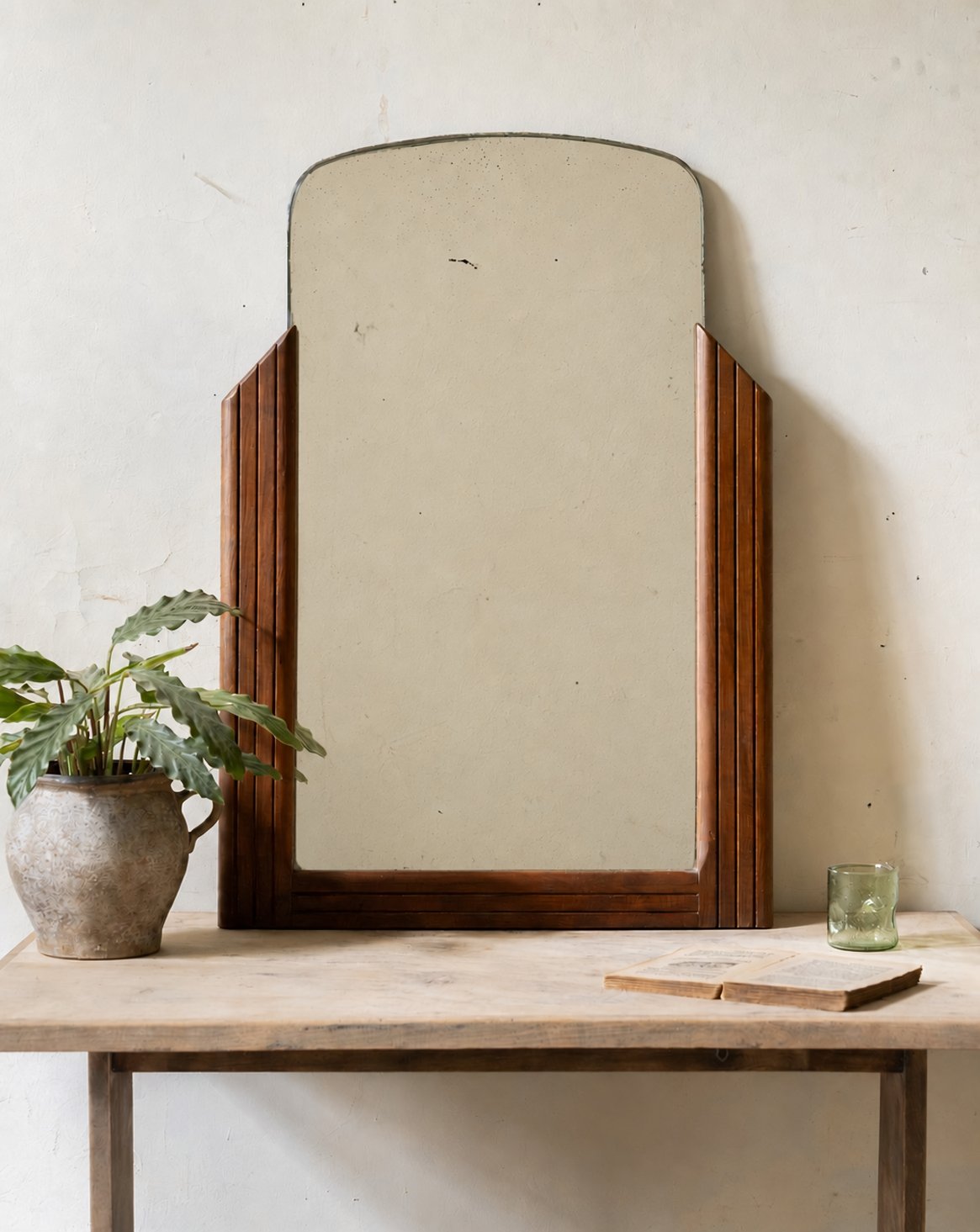 Miroir vintage en bois Igor N°1132 - Bon état, DEBONGOUT