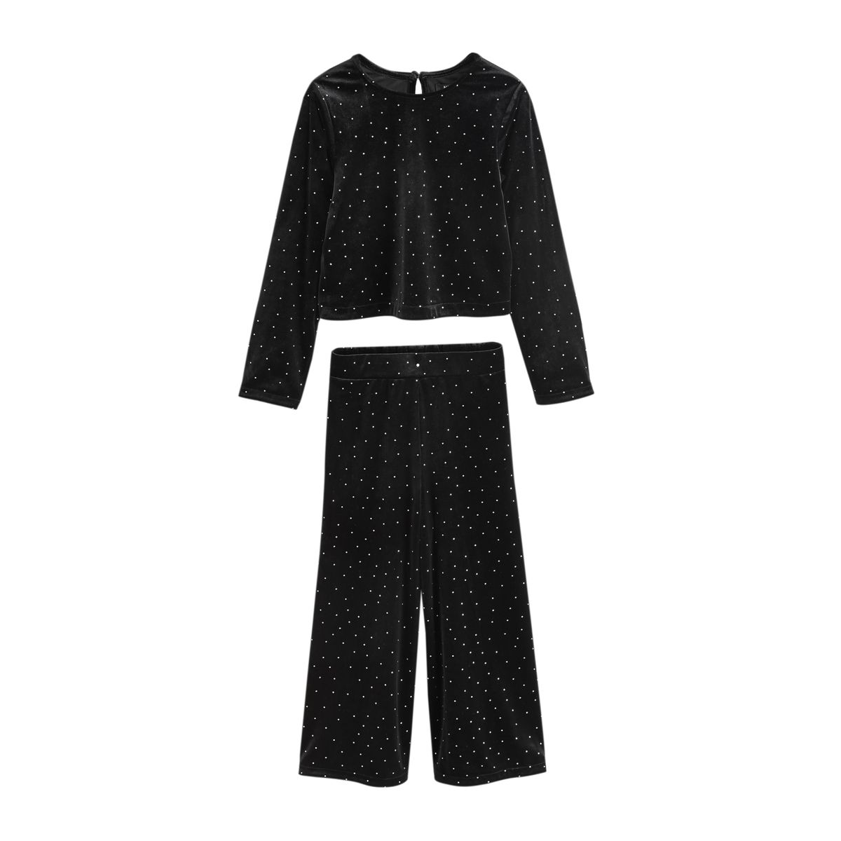 Ensemble pantalon scintillant en velours, NEXT
