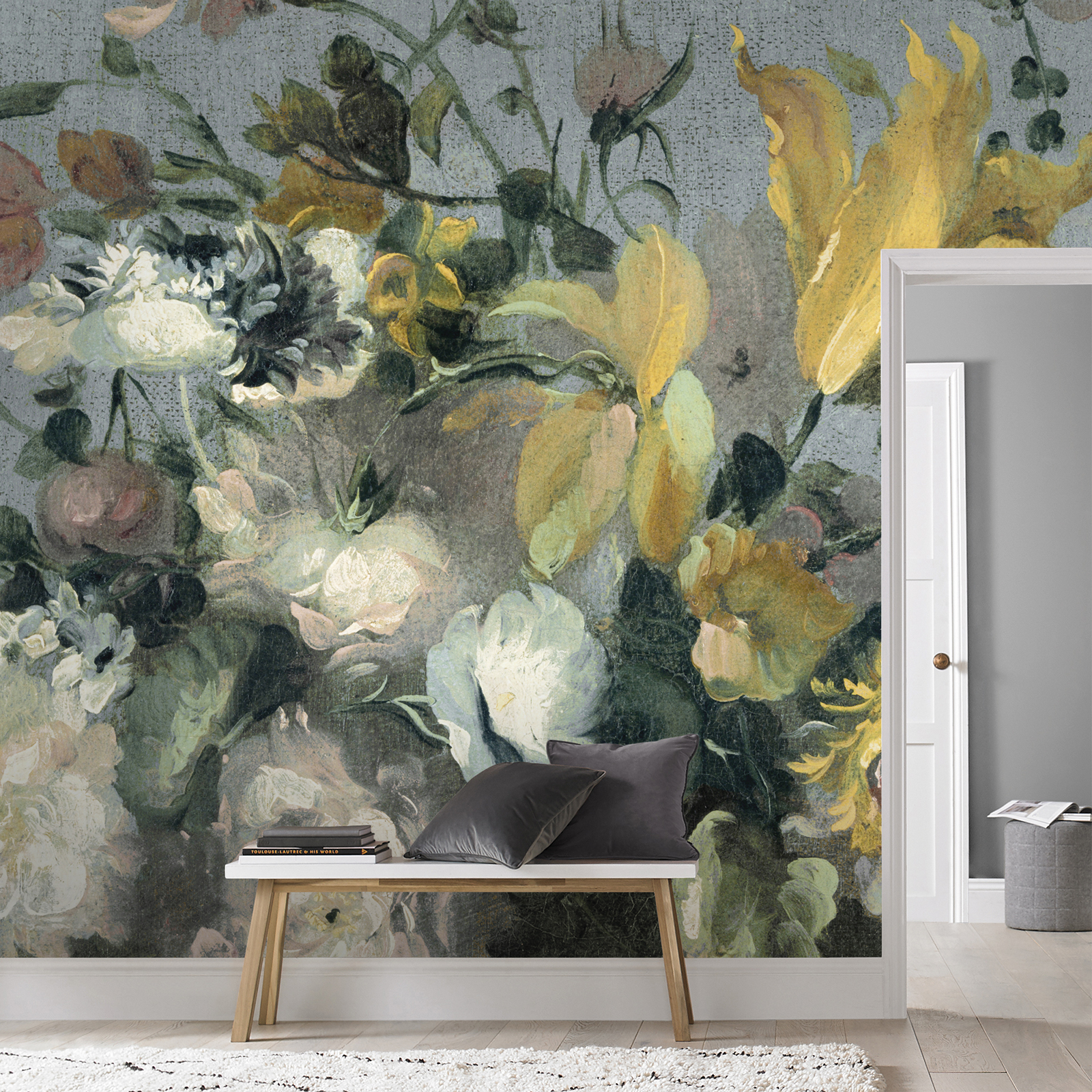 Papier peint panoramique Fleurs Tableau de maître, SUPERFRESCO EASY