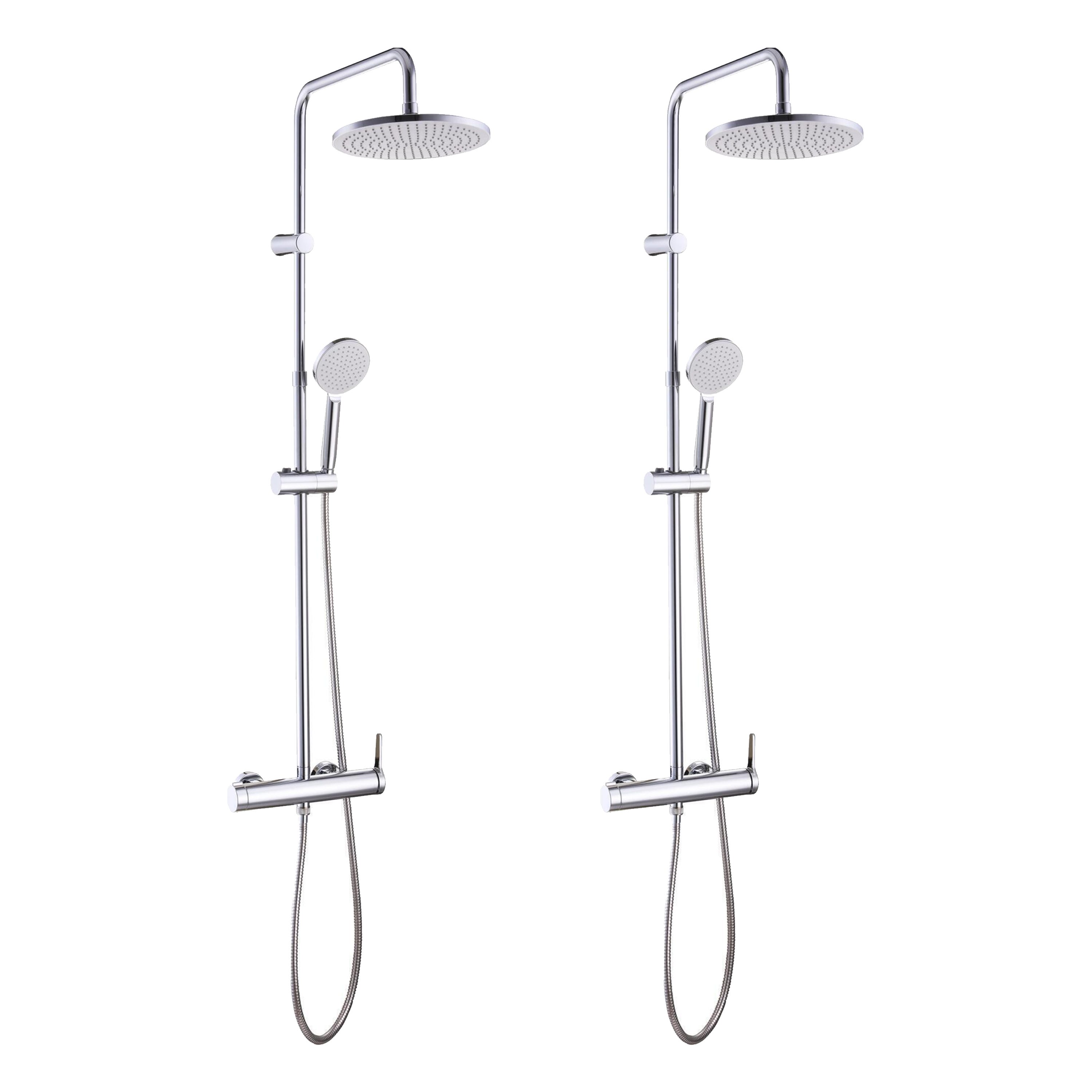Lot de 2 colonnes de douche avec mitigeur, ESSENTIAL, SENSEA