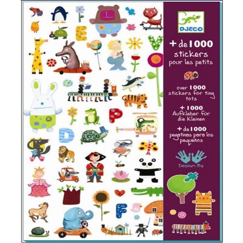 Stickers 1000 stickers pour les petits, DJECO