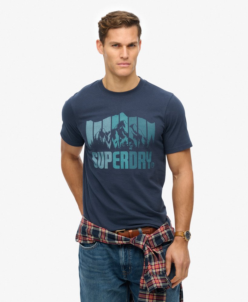 T-shirt Mountain Rainbow, SUPERDRY