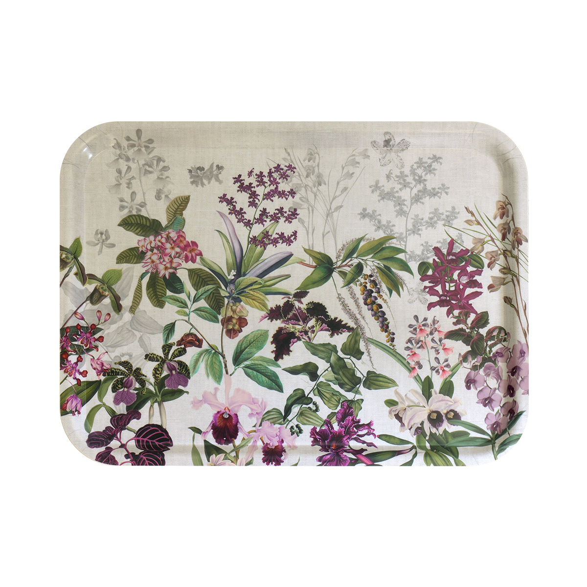 Plateau bois PARFUM D'ORCHIDEE, GARNIER THIEBAUT