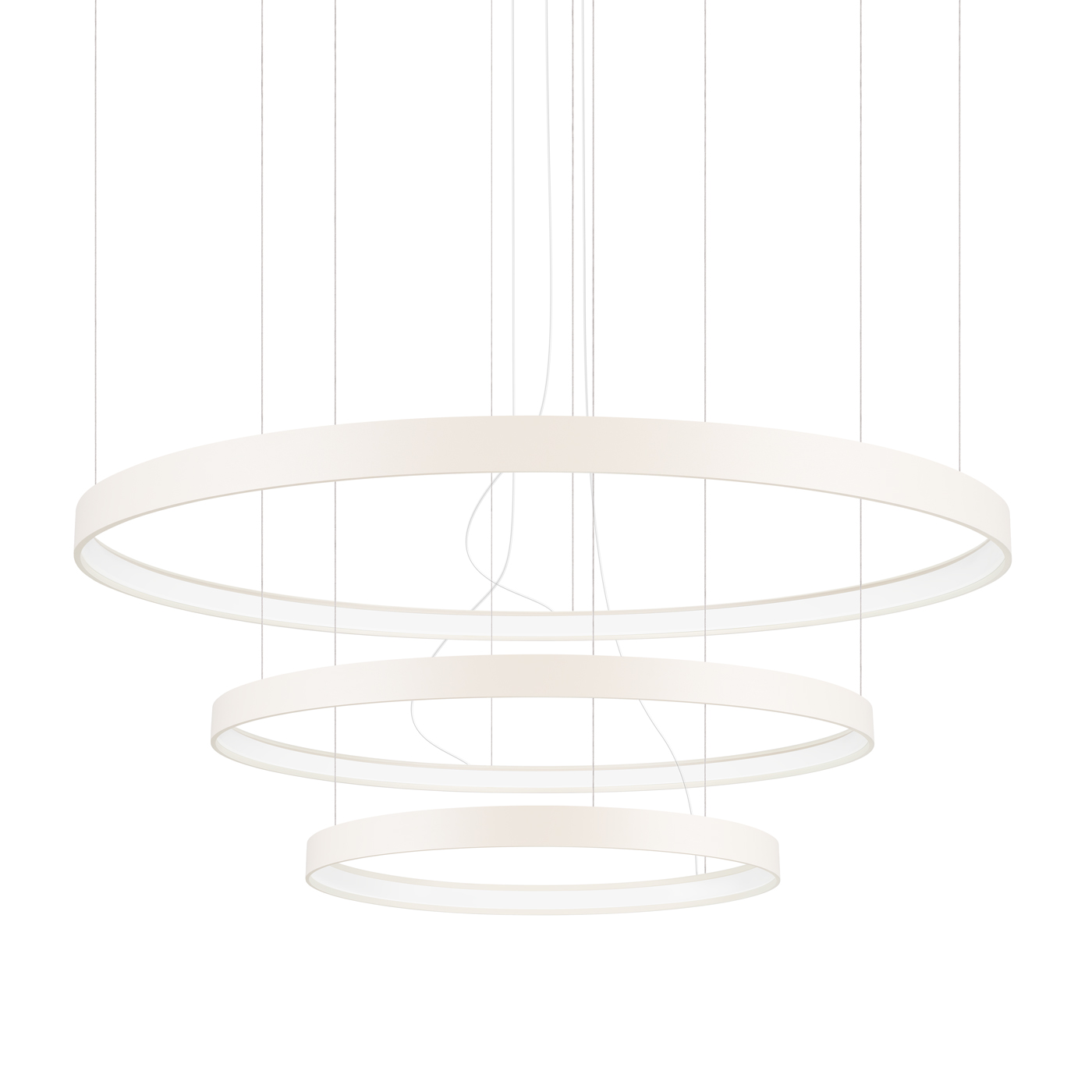 Lustre Aluminium Beige LED 3 Rio, EDEN