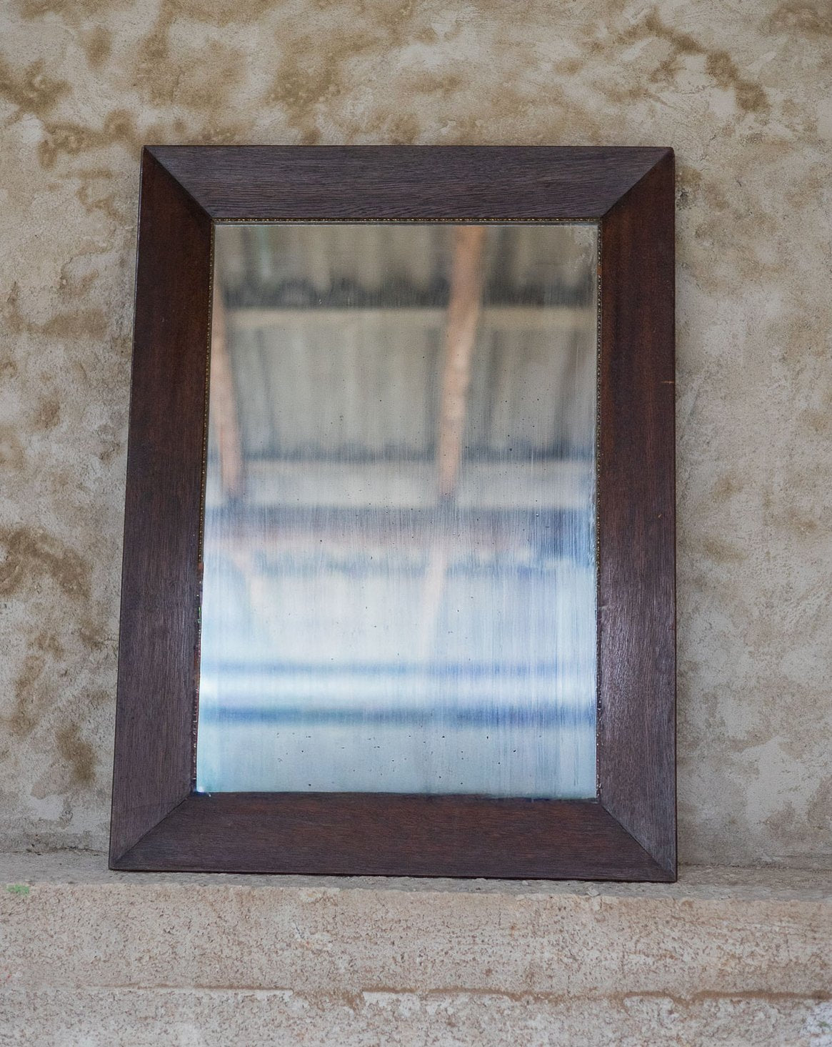 Miroir rectangulaire en bois Georges N°1478 - Bon état, DEBONGOUT