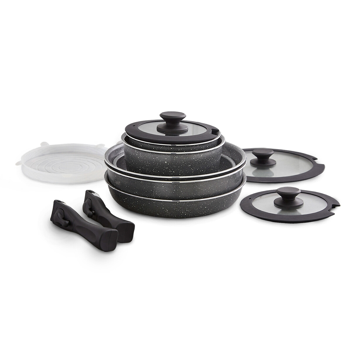 White cookware shop set