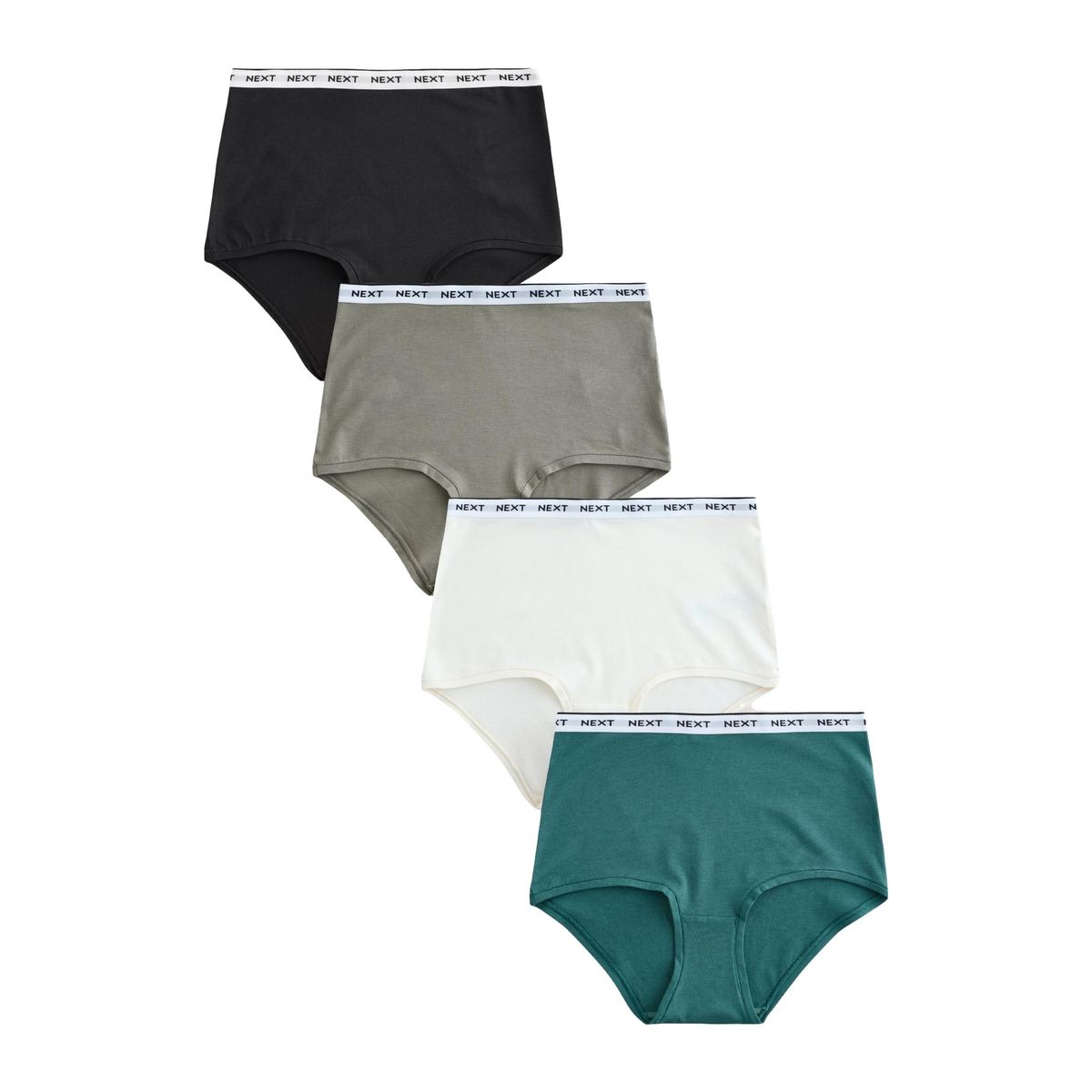 Culotte en modal et coton à logo, lot de 4, NEXT
