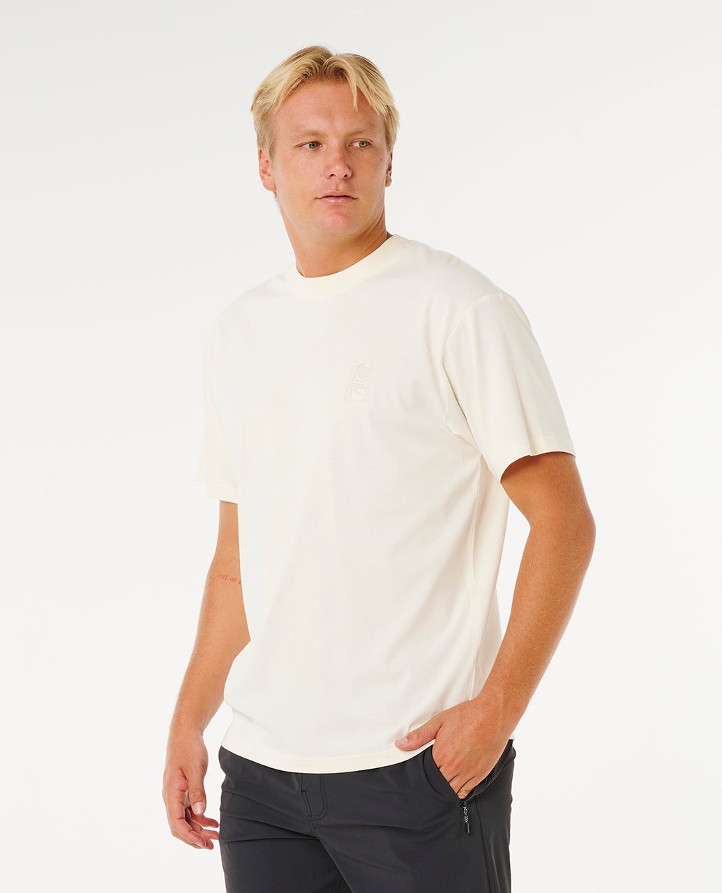T-shirt SEARCH EMBROIDERY TEE, RIP CURL