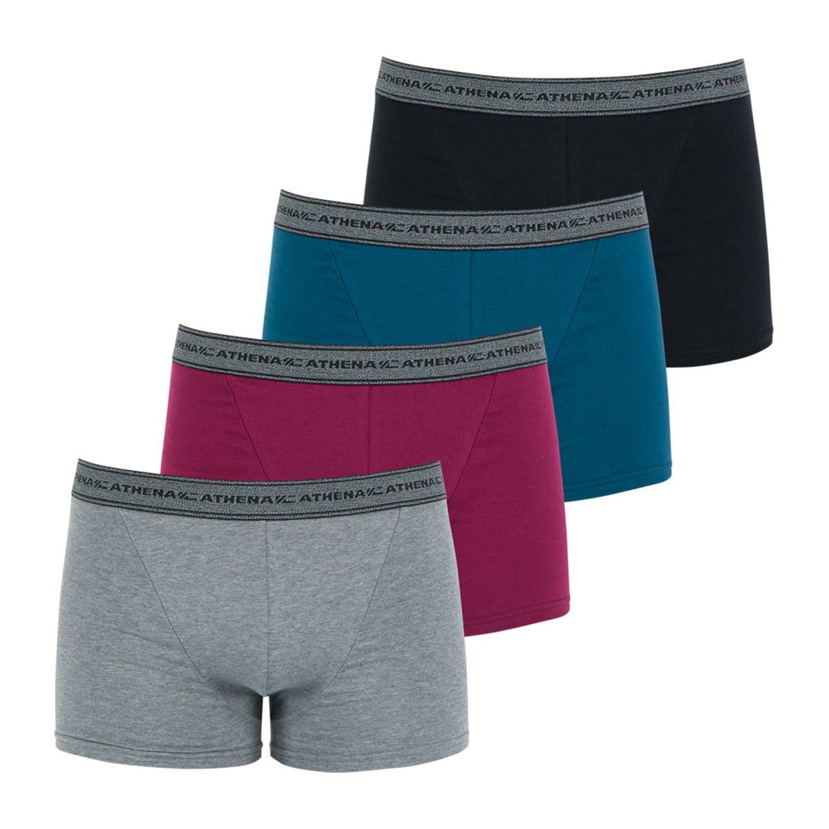 Lot de 4 boxers basic coton Athena La Redoute