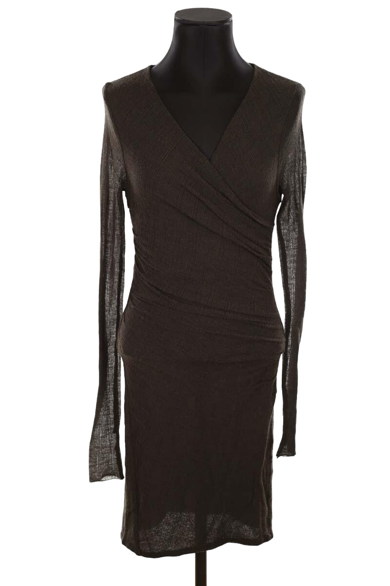 Robe En Laine Maje Taille 2 - Noire, Style Pull, Longueur Genou