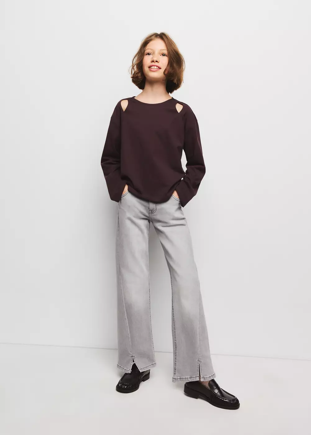 Jeans flare coutures, MANGO KIDS