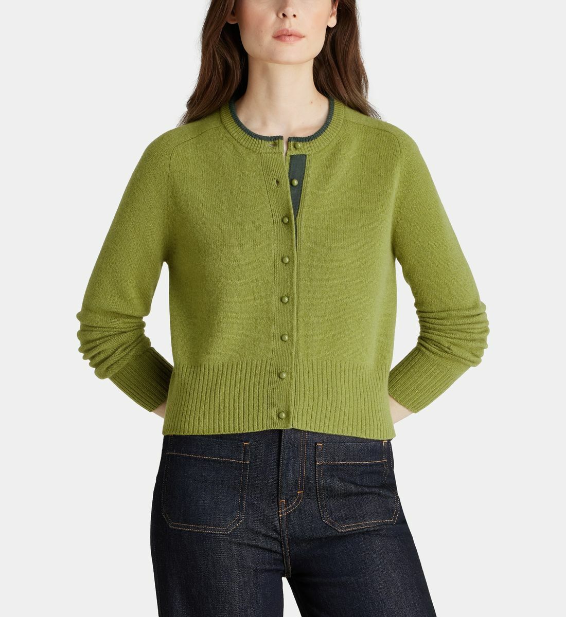 Cardigan droit court dali en laine, GALERIES LAFAYETTE