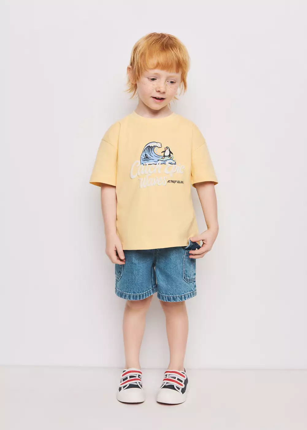 T-shirt en coton imprimé, MANGO BABY